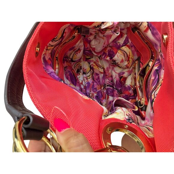 JPK Jean Pierre Klifa 75 Nylon Coral Bucket Shoulder Bag - Picture 4 of 11